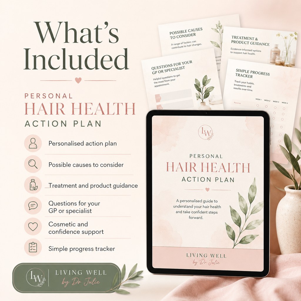 Dr Julie's 'Personalised Hair Health Action Plan'