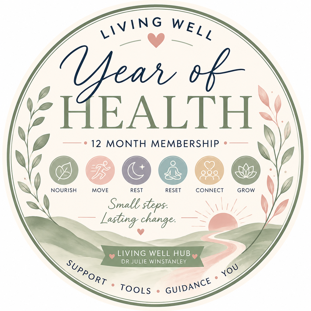 FREE - Living Well Year of Health – 12 Months of Support, Small Steps & Lasting Change