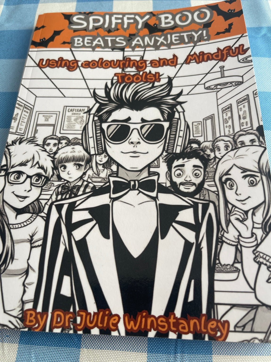 Spiffy Boo Beats Anxiety! | Colouring & Mindful Tools for Anxiety Digital Download Book 142 pages
